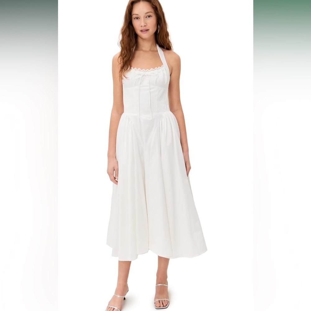 Chic Strapless White Dress